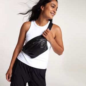 NWT Calia by Carrie Underwood women’s sling bag black faux leather fanny pack